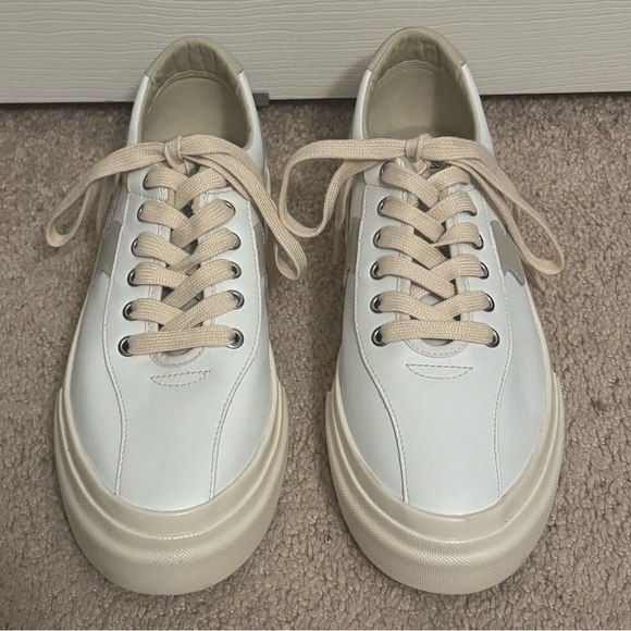 Stepney‎ Workers Club | Dellow S Strike Leather Sneakers White Putty Sz 41/8 main image 4